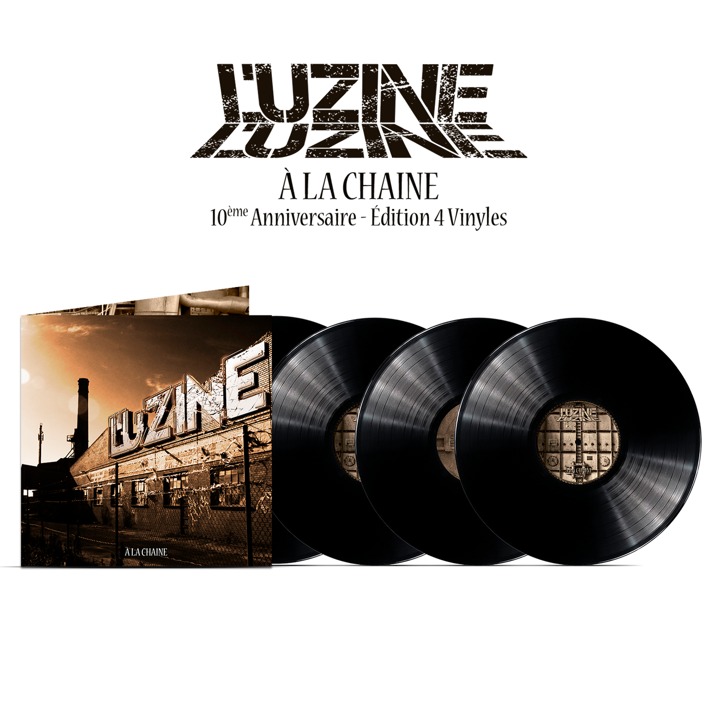 Vinyle Collector L'uZine "À la chaîne" (Édition limitée 4 vinyles numérotés 350 ex.)