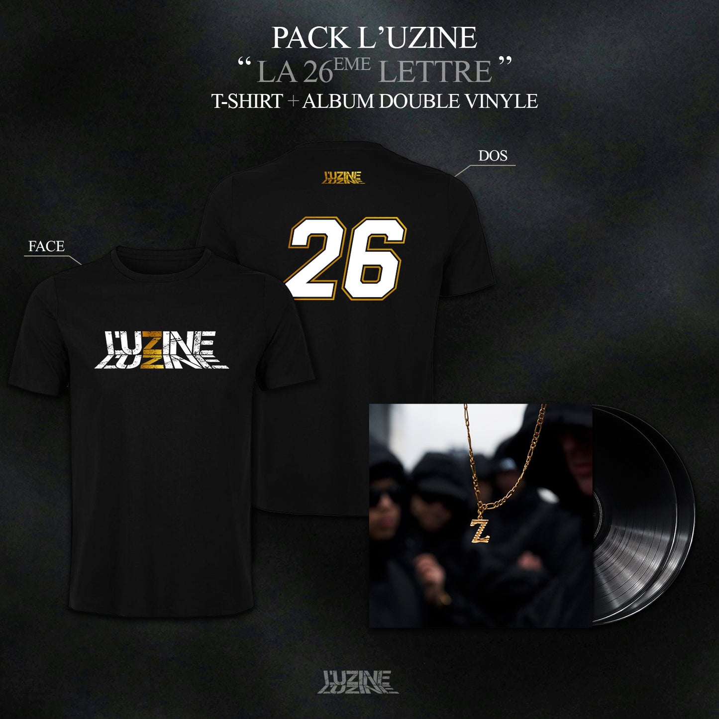 Pack Album Vinyle L'uZine "La 26ème Lettre"
